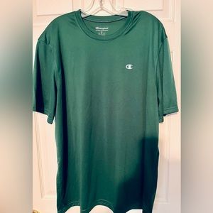 Champion Short sleeve T-shirt, dark green, wicking, size XL